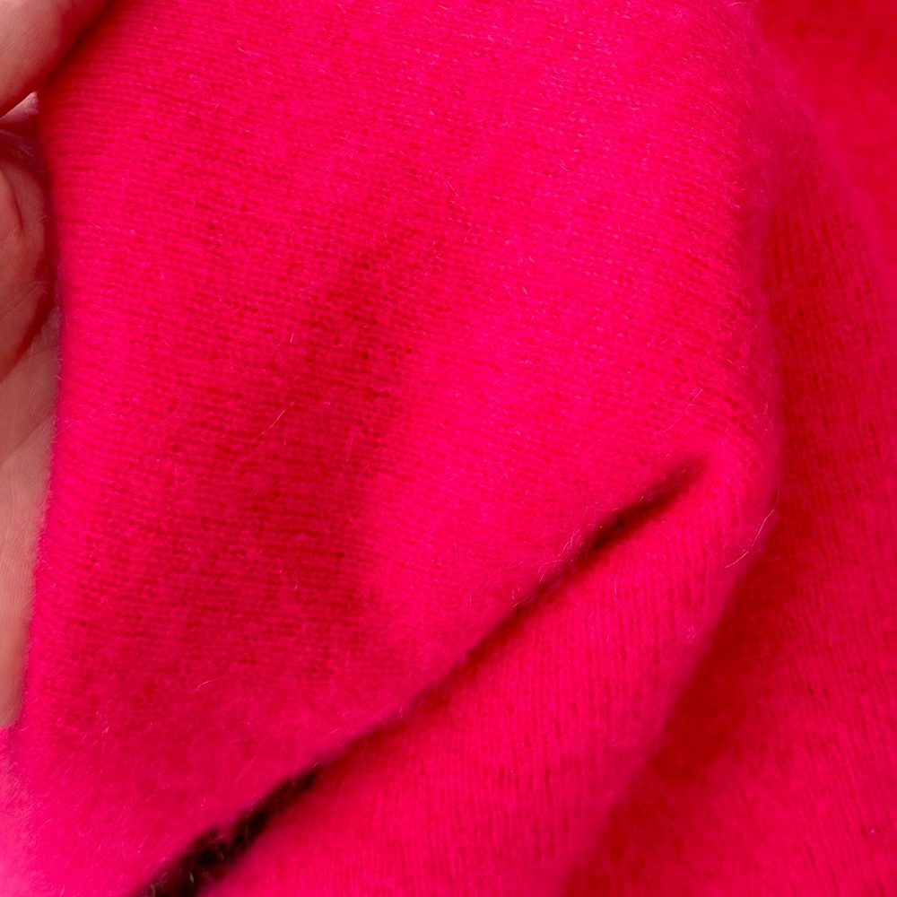 Free People Solitaire Cashmere V neck Sweater in gorgeous bright color size S - Picture 9 of 10